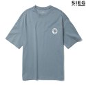 지이크(SIEG) 민트 스티치 와펜 오버핏 반팔 티셔츠 (PEIBD8041)