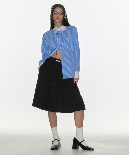CRANK Frill pleated midi skirt スカート プリーツ CRANK Frill pleated midi skirt プリーツスカート