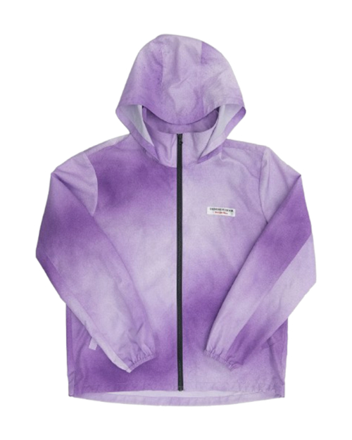 SPRAYED PRINTED WINDBREAKER (PURPLE)