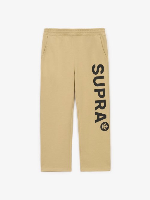 Свободные брюки Essential Big Logo Semi Wide (BEIGE)