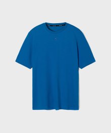 (M) 오가닉 코튼 저지 플레인 티셔츠 블루 ORGANIC COTTON JERSEY PLAIN T-SHIRT BLUE