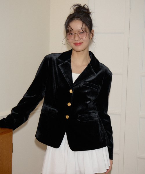 Classic Velvet Collar Jacket
