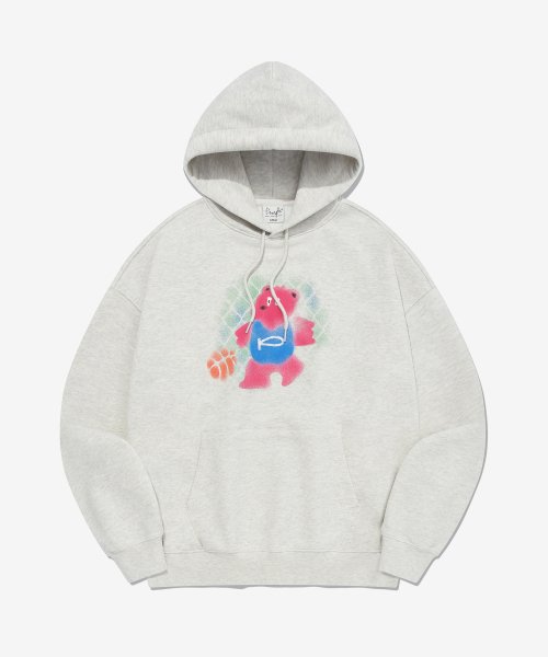 Худи Spray Basketball Bear_Oatmeal