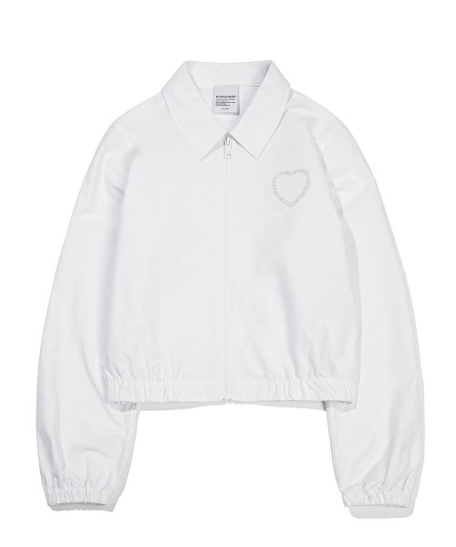 (Womens) Кроп-блузон Oxford_White