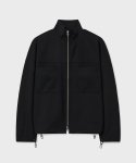 노운(NOUN) shirring zip up jacket (black)