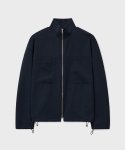 노운(NOUN) shirring zip up jacket (navy)