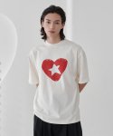 노운(NOUN) heart t shirts (white)