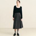 웬스데이딜라잇(WE'DEE) WD_Classic minimal midi skirt