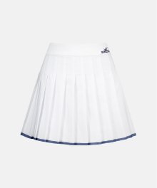 Easy Pleats Skirt White