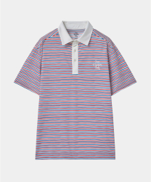 RETRO POLO STRIPE BLUE RED