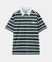 CLASSIC POLO STRIPE GREEN CREAM