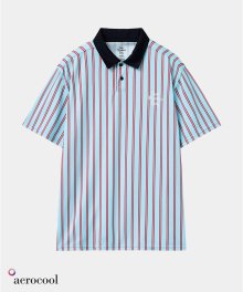 CLASSIC POLO STRIPE BLUE RED