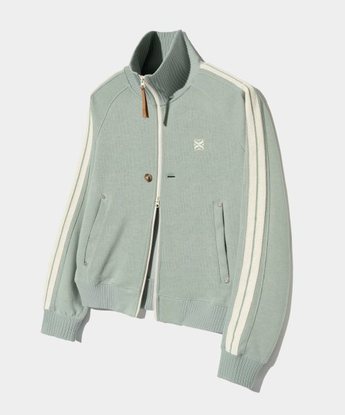 MUSINSA | SATUR Lawton All Day Track Zip Up Jacket Olive Mint