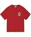 C 로고 티셔츠 레드