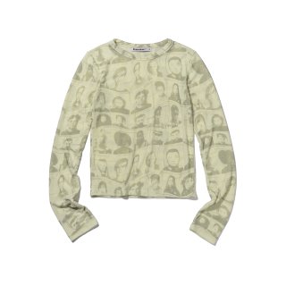 엑스트라오디너리(EXTRAORDINARY) WOMEN PORTRAIT PRINTING LONG SLEEVE  L/YELLOW