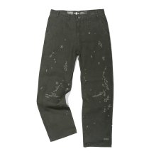 DAMAGE CANVAS PANTS  KHAKI