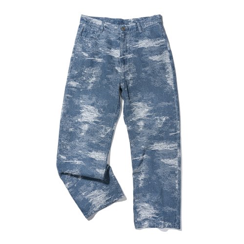 ABSTRACT DENIM PANTS L/BLUE