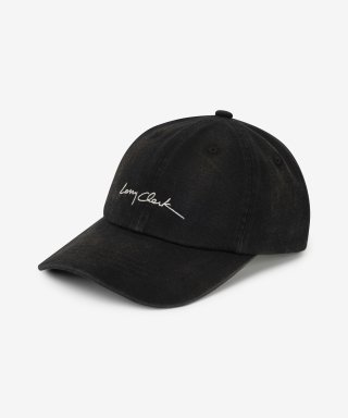 래리클락(LARRY CLARK) L.C SIGN LOGO BASIC CAP BLACK 상품 이미지