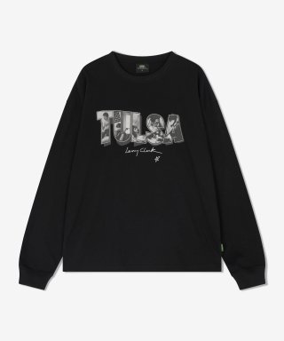 래리클락(LARRY CLARK) TULSA SOLID GRAPHIC LS BLACK 상품 이미지