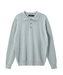 Cashlike Collar Knit - Grey