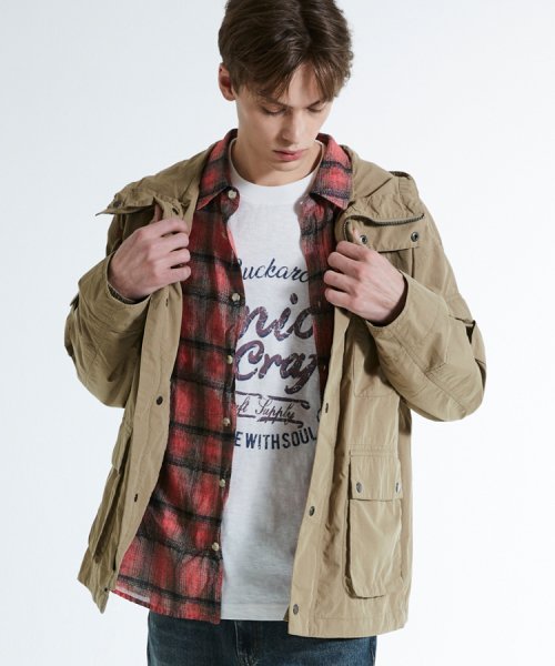 Худи с накладными карманами JP Dark Beige