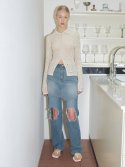 레이브(RAIVE) Destroyed Vintage Denim Pants in Blue VJ4SL150-22