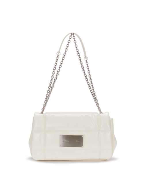 MUSINSA | MATIN KIM CLASSIC CHAIN QUILTING BAG IN IVORY