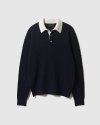 CABLE RUGBY KNIT NAVY