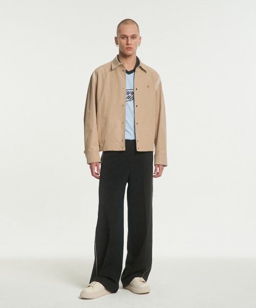 BLOUSON COTTON SHIRT [BEIGE]