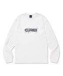 그루브라임(GROOVE RHYME) GRB LONG SLEEVE T-SHIRT (WHITE)[LRSSCTR712M]