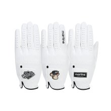 Solid Golf Glove 3P Set_White (Men)