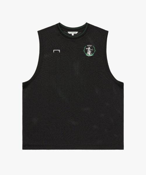 FC EMBLEM MESH SLEEVELESS-BLACK