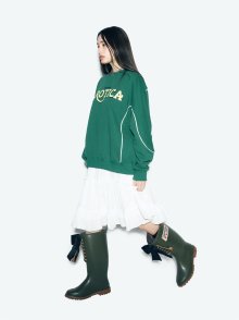 EROTICA PIPING SWEATSHIRT GREEN