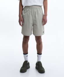 NYLON HALF PANTS-BEIGE