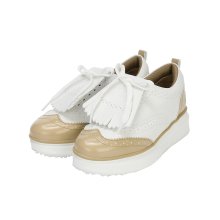 Tassel Spikeless Sneakers_Beige