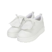 Tassel Spikeless Sneakers_White