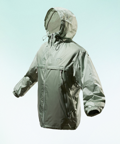 GLOW RIPSTOP HOODED JACKET-MINT