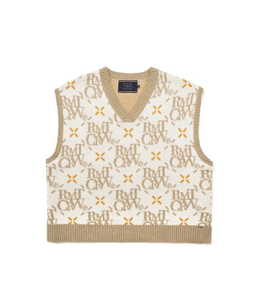 [ROMANTIC CROWN]★ARGYLE LOGO KNIT VEST 