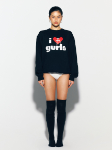 CALIE GURLS SWEATSHIRT BLACK