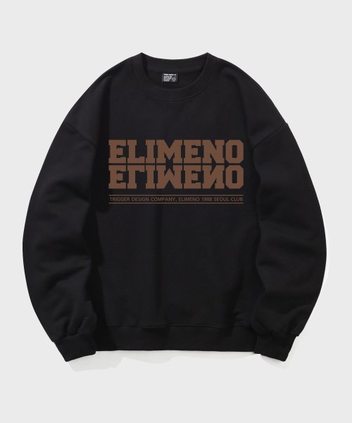 Оверсайз свитшот EL Seoul Club Black (Brown)