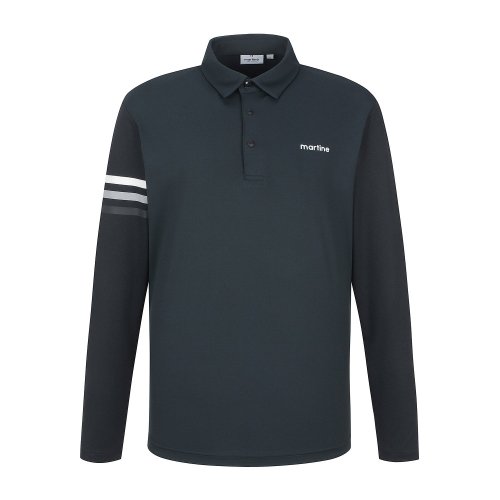 Sleeve Point Polo Shirts_Black (Men)