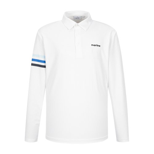 Sleeve Point Polo Shirts_O/White (Men)