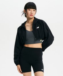 NBNME2W302 / WOMEN 크롭 우븐 자켓 (BLACK)