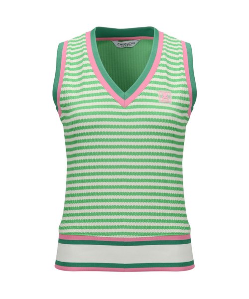 C23S-VT005W полоски жилет (Green)
