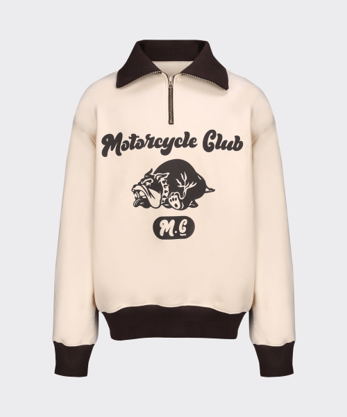 Wyatt Quater Pullover Ivory