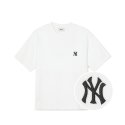 엠엘비(MLB) 베이직 헤비웨이트 반팔 티셔츠 NY (White)