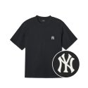 엠엘비(MLB) 베이직 헤비웨이트 반팔 티셔츠 NY (Black)