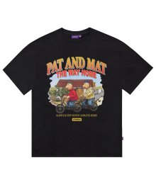 [PAT&MAT] 더 웨이 홈 티셔츠 - 블랙