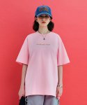 어널로이드(UNALLOYED) 로고 리프 티셔츠 / 핑크