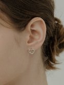 티오유(TOU) [Silver925] WE026 Double heart earring